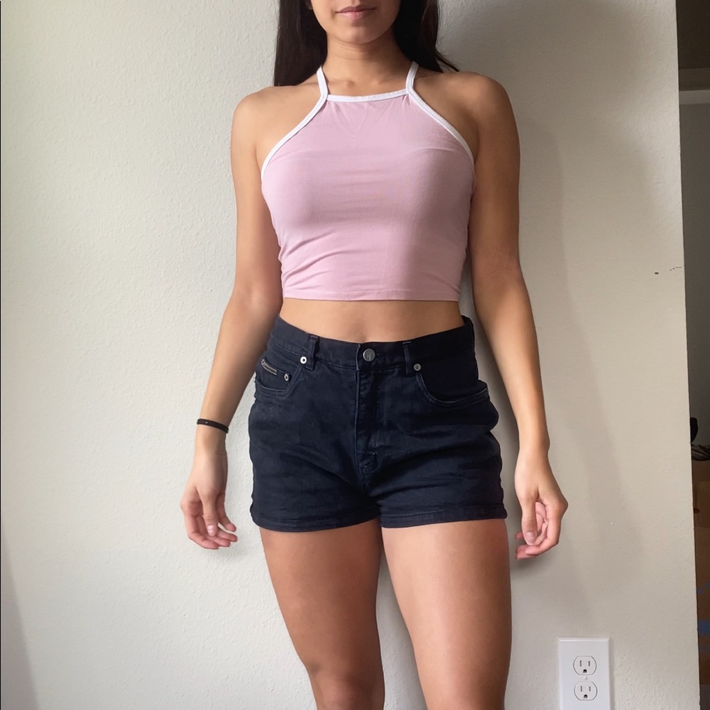 Pink crop top
